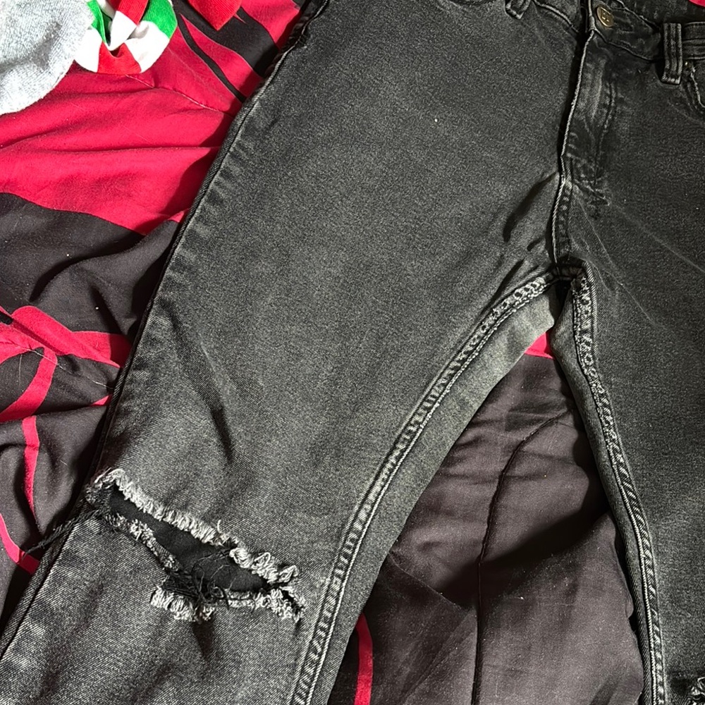 Ksubi Charcoal Distressed Jeans